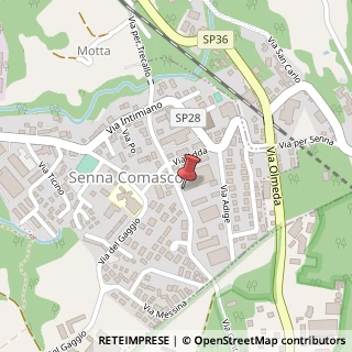 Mappa Via Canturina Vecchia, 13, 22070 Senna Comasco, Como (Lombardia)