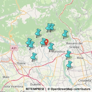 Mappa Via Presa, 36063 Marostica VI, Italia (6.19455)