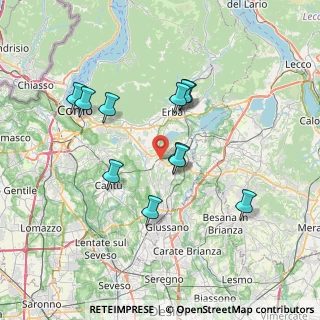 Mappa Via S. Giuseppe, 22040 Anzano del Parco CO, Italia (6.60818)