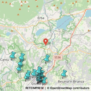 Mappa Via Vallassina, 22040 Lurago d'Erba CO, Italia (6.645)
