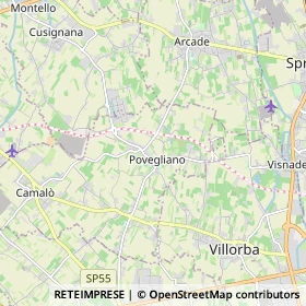 Mappa Povegliano