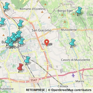 Mappa Via Monte Asolone, 36060 Romano D'ezzelino VI, Italia (3.29714)