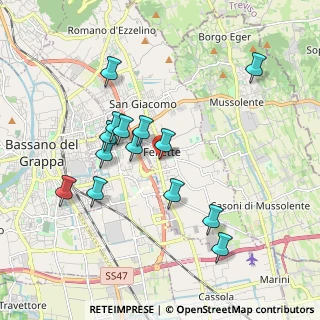 Mappa Via Monte Asolone, 36060 Romano D'ezzelino VI, Italia (1.77)