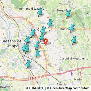 Mappa Via Monte Asolone, 36060 Romano D'ezzelino VI, Italia (1.94143)