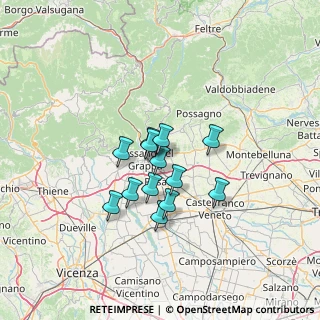 Mappa Via Monte Asolone, 36060 Romano D'ezzelino VI, Italia (9.40923)