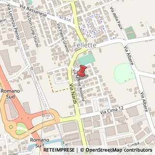 Mappa Via Monte Asolone, 11, 36060 Romano d'Ezzelino, Vicenza (Veneto)