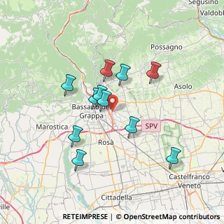 Mappa Via Monte Asolone, 36060 Romano D'ezzelino VI, Italia (6.07909)