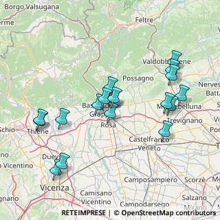 Mappa Via Don Giuseppe Tescaro, 36022 Romano D'ezzelino VI, Italia (15.95235)