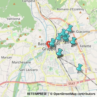 Mappa Piazzetta delle Poste, 36061 Bassano del Grappa VI, Italia (1.44692)