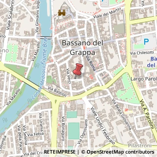 Mappa Piazzetta delle Poste, 16, 36061 Bassano del Grappa VI, Italia, 36061 Bassano del Grappa, Vicenza (Veneto)