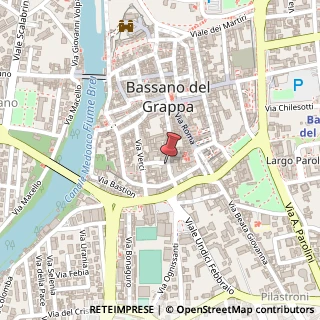 Mappa Via Orazio Marinali, 52, 36061 Bassano del Grappa, Vicenza (Veneto)