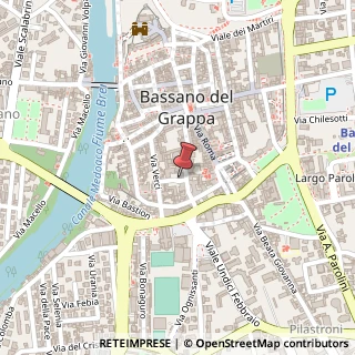 Mappa Piazzetta delle Poste, 22, 36061 Bassano del Grappa, Vicenza (Veneto)