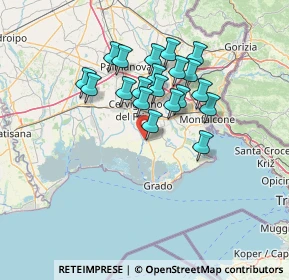 Mappa Via Eugenio Curiel, 33051 Aquileia UD, Italia (11.2795)
