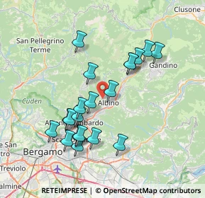 Mappa Via Gorizia, 24021 Albino BG, Italia (6.9365)