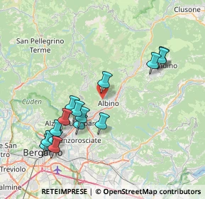 Mappa Via Gorizia, 24021 Albino BG, Italia (8.10933)