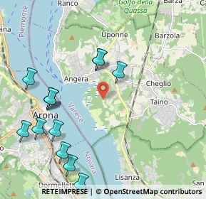 Mappa Via Bruschera, 21021 Angera VA, Italia (2.38462)