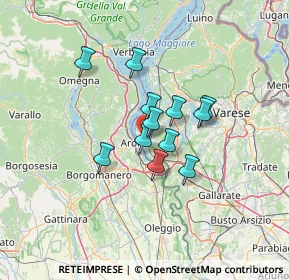 Mappa Via Bruschera, 21021 Angera VA, Italia (9.16917)