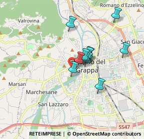 Mappa Viale Giraldi Pecori, 36061 Bassano del Grappa VI, Italia (1.30545)