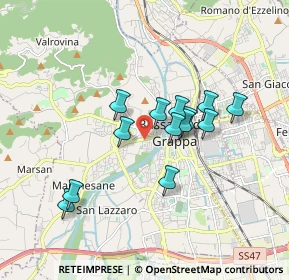 Mappa Viale Giraldi Pecori, 36061 Bassano del Grappa VI, Italia (1.42231)