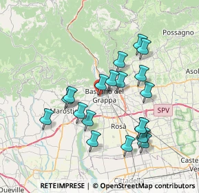 Mappa Viale Giraldi Pecori, 36061 Bassano del Grappa VI, Italia (6.82)