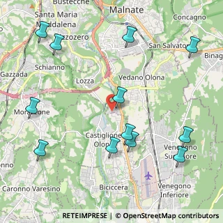 Mappa Via Boschina, 21043 Vedano Olona VA, Italia (2.5825)