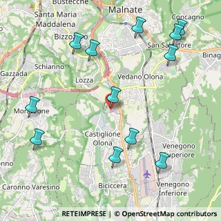 Mappa Via Boschina, 21043 Vedano Olona VA, Italia (2.59083)