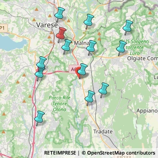 Mappa Via Boschina, 21043 Vedano Olona VA, Italia (4.30385)