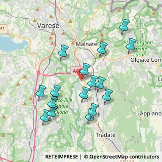 Mappa Via Boschina, 21043 Vedano Olona VA, Italia (3.84875)