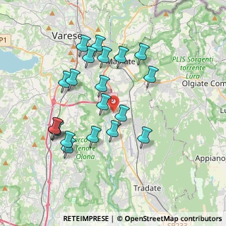 Mappa Via Boschina, 21043 Vedano Olona VA, Italia (3.636)