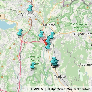Mappa Via Boschina, 21043 Vedano Olona VA, Italia (3.56333)