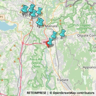 Mappa Via Boschina, 21043 Vedano Olona VA, Italia (4.76545)