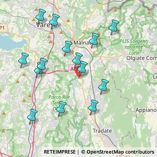 Mappa Via Boschina, 21043 Vedano Olona VA, Italia (4.38143)