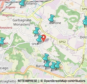 Mappa Strada statale, 23846 Garbagnate Monastero LC, Italia (1.27909)
