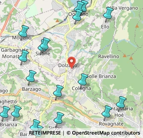 Mappa Via Puccini, 23843 Dolzago LC, Italia (3.07263)