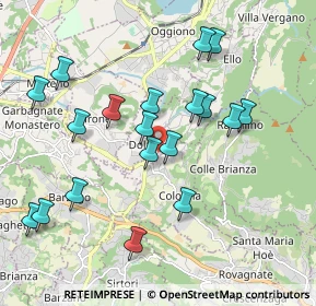 Mappa Via Puccini, 23843 Dolzago LC, Italia (1.95211)