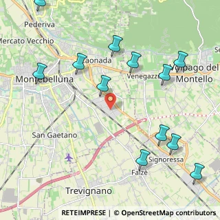 Mappa Via Ferraris Galileo, 31044 Montebelluna TV, Italia (2.61333)