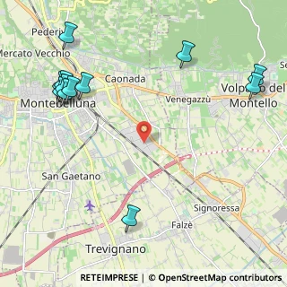 Mappa Via Ferraris Galileo, 31044 Montebelluna TV, Italia (2.88583)
