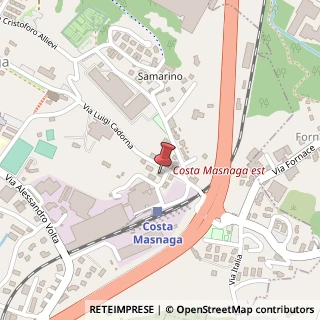 Mappa Via Luigi Cadorna, 18, 23845 Costa Masnaga, Lecco (Lombardia)
