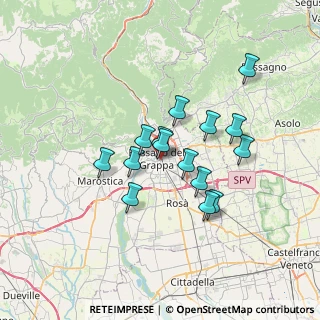 Mappa Via Villaraspa, 36061 Bassano del Grappa VI, Italia (5.51267)