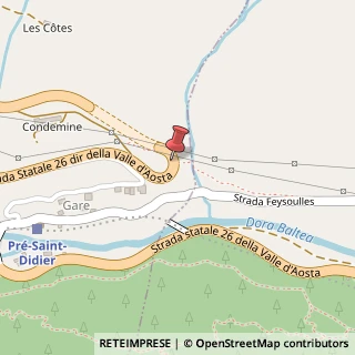 Mappa Via Cardinal Ferrari, 27, 11010 Pré-Saint-Didier, Aosta (Valle d'Aosta)