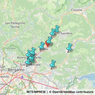 Mappa Via per Cene, 24021 Albino BG, Italia (6.38545)