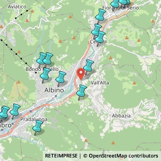 Mappa Via per Cene, 24021 Albino BG, Italia (2.91813)