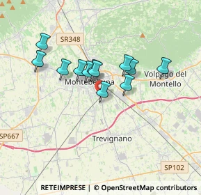 Mappa Via Biancospino, 31044 Montebelluna TV, Italia (2.715)