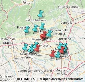 Mappa Via Biancospino, 31044 Montebelluna TV, Italia (12.22)