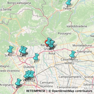 Mappa Via Col di Grado, 36061 Bassano del Grappa VI, Italia (20.45333)