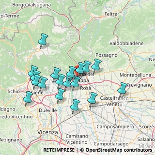 Mappa Via Col di Grado, 36061 Bassano del Grappa VI, Italia (13.41444)