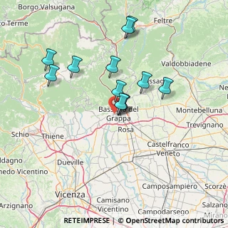 Mappa Via Col di Grado, 36061 Bassano del Grappa VI, Italia (12.51333)