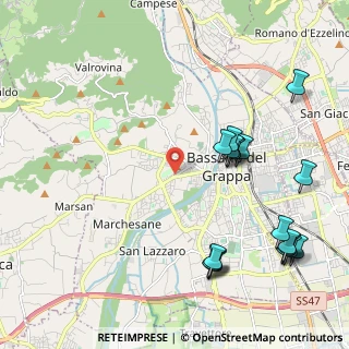 Mappa Via Col di Grado, 36061 Bassano del Grappa VI, Italia (2.53056)