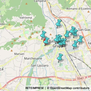 Mappa Via Col di Grado, 36061 Bassano del Grappa VI, Italia (1.73923)