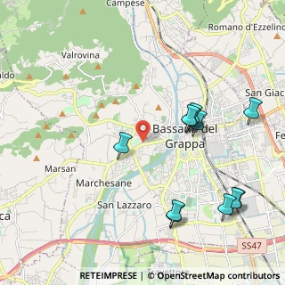 Mappa Via Col di Grado, 36061 Bassano del Grappa VI, Italia (2.30545)